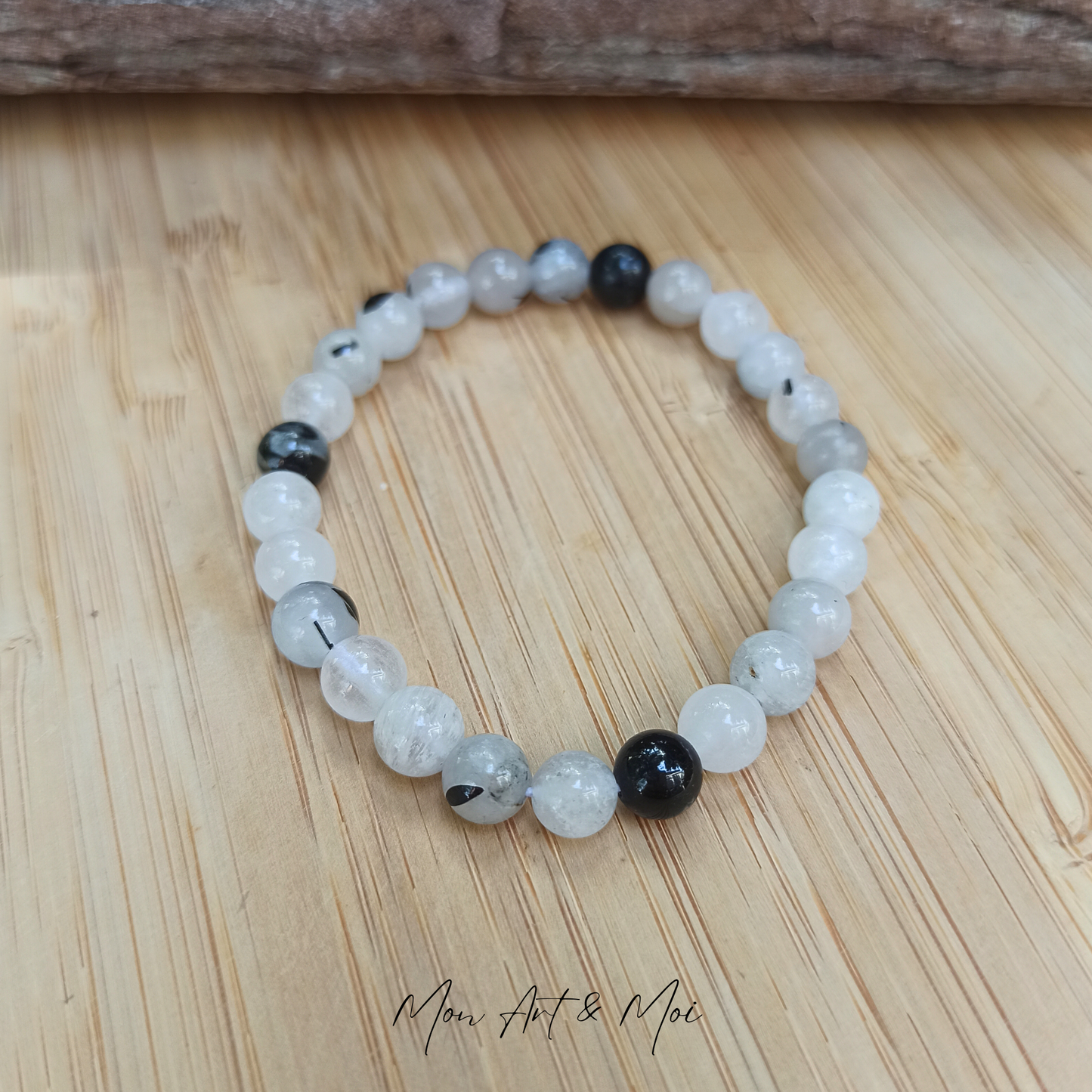 Bracelet Quartz Tourmaline (6mm)