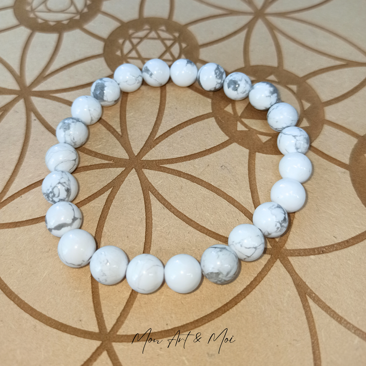 Bracelet Howlite 8mm