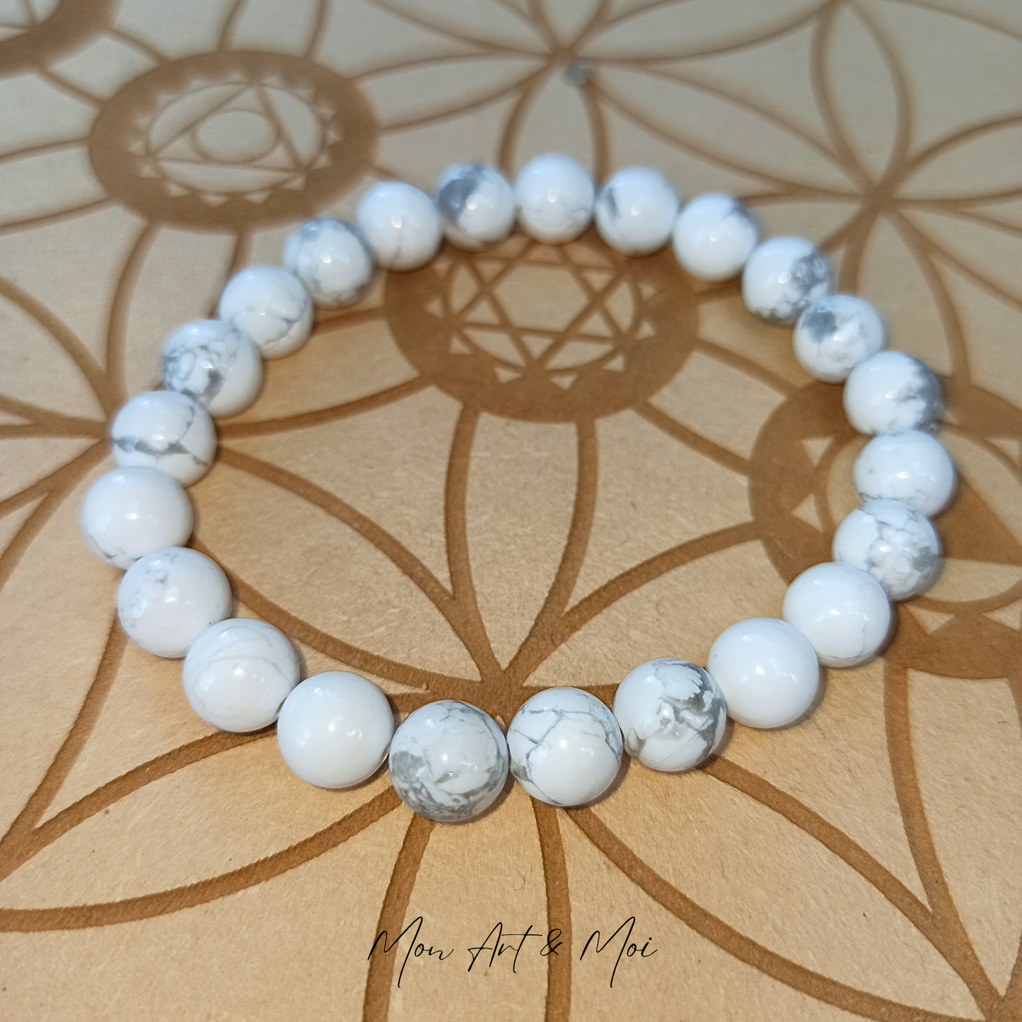 Bracelet Howlite 8mm