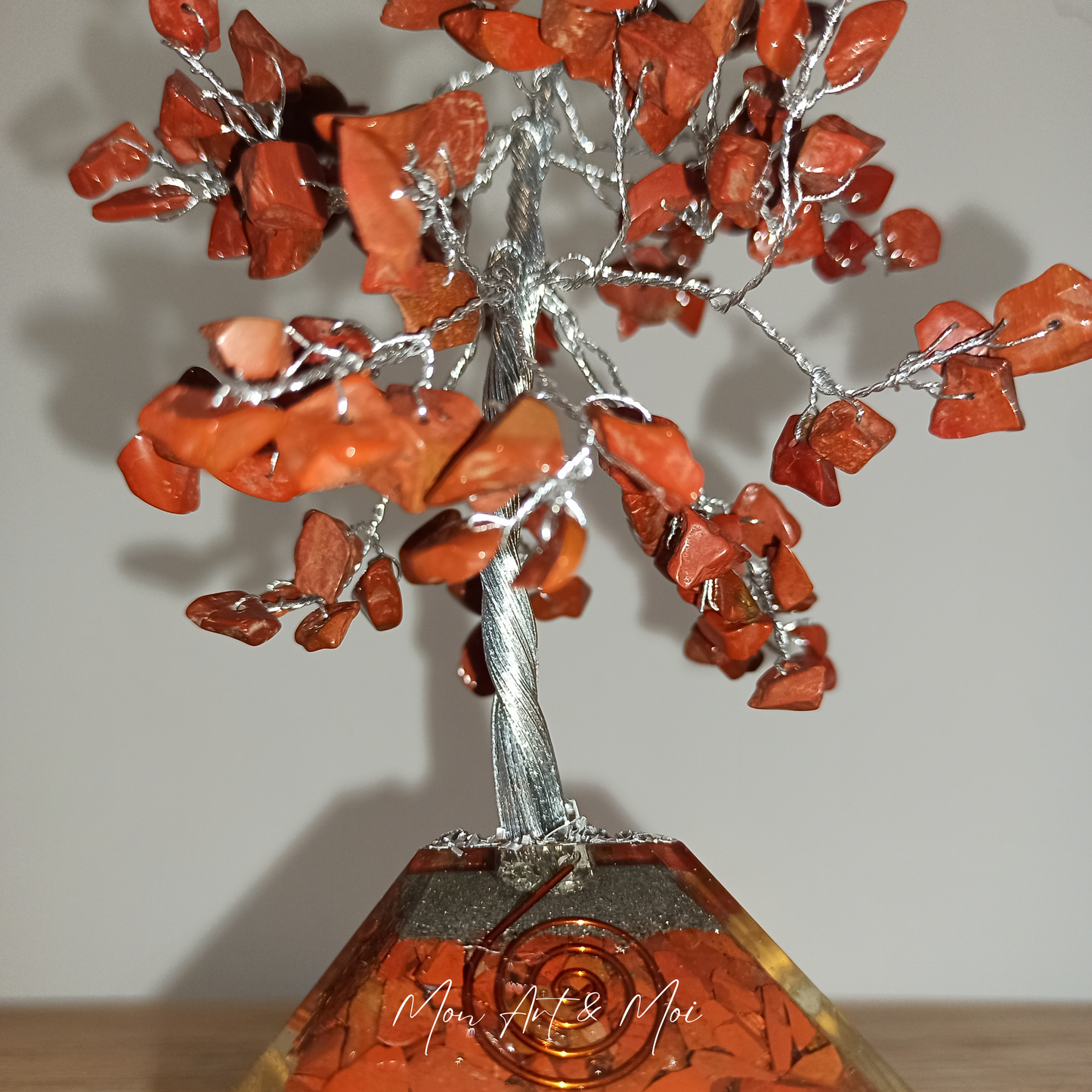 Arbre du bonheur Jaspe Rouge