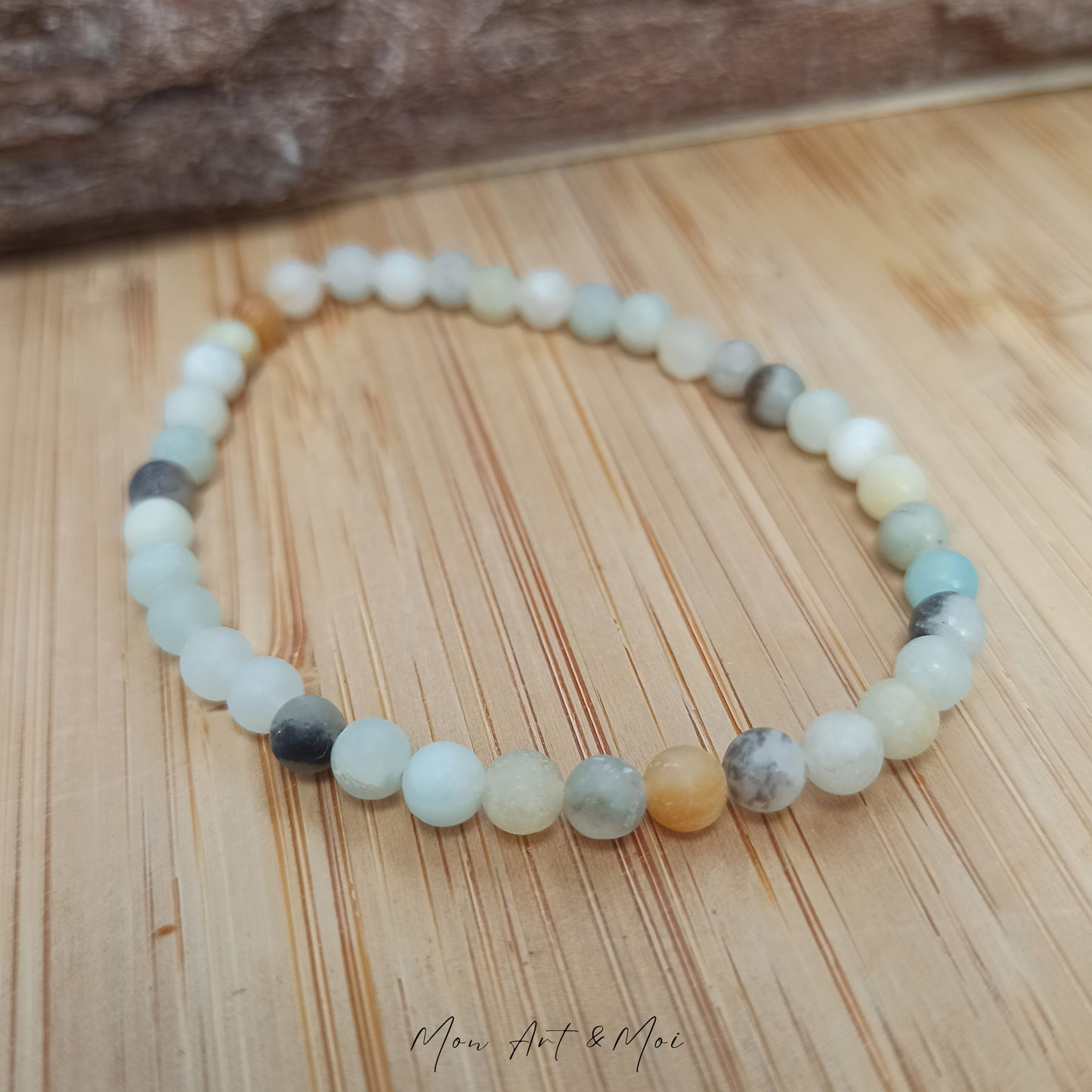 Bracelet Amazonite 4mm