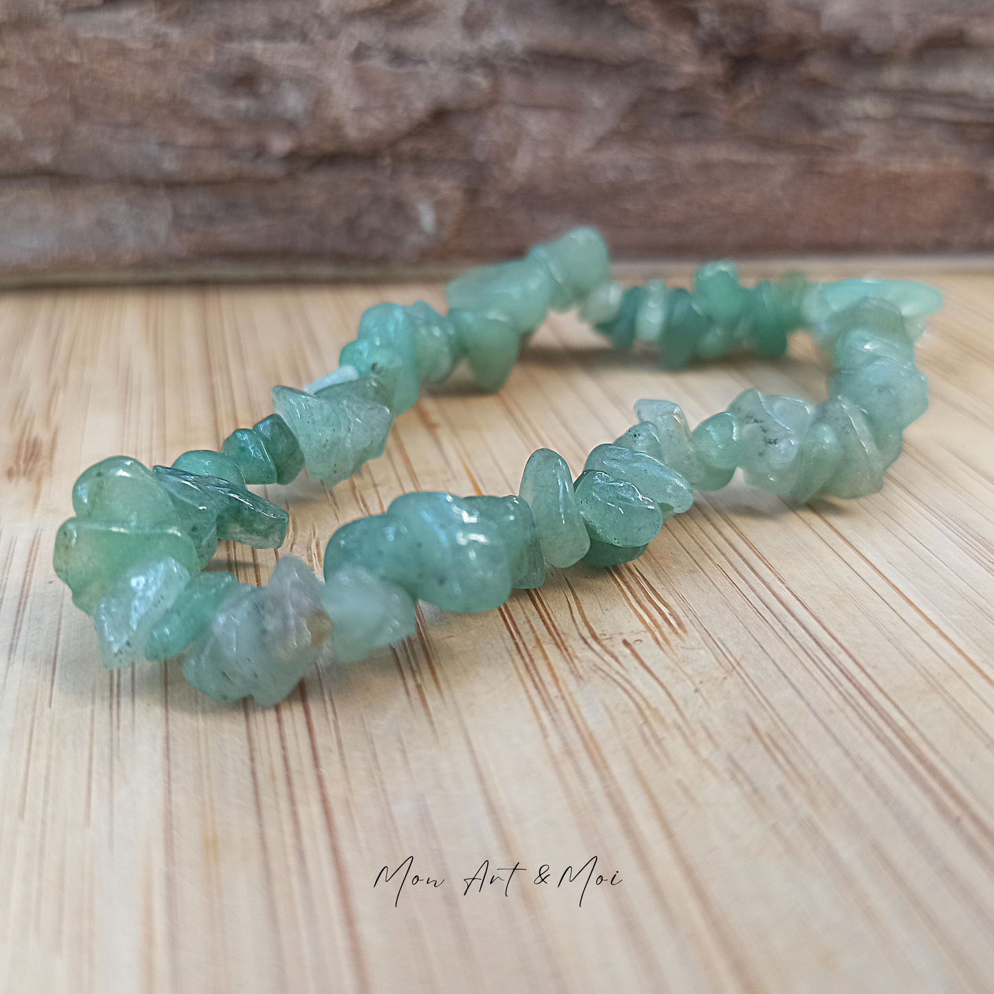 Bracelet baroque Aventurine Verte