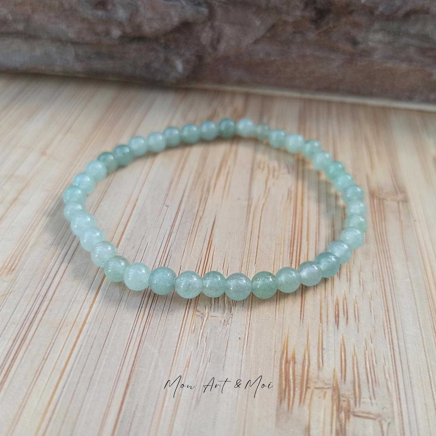 Bracelet Aventurine Verte 4mm