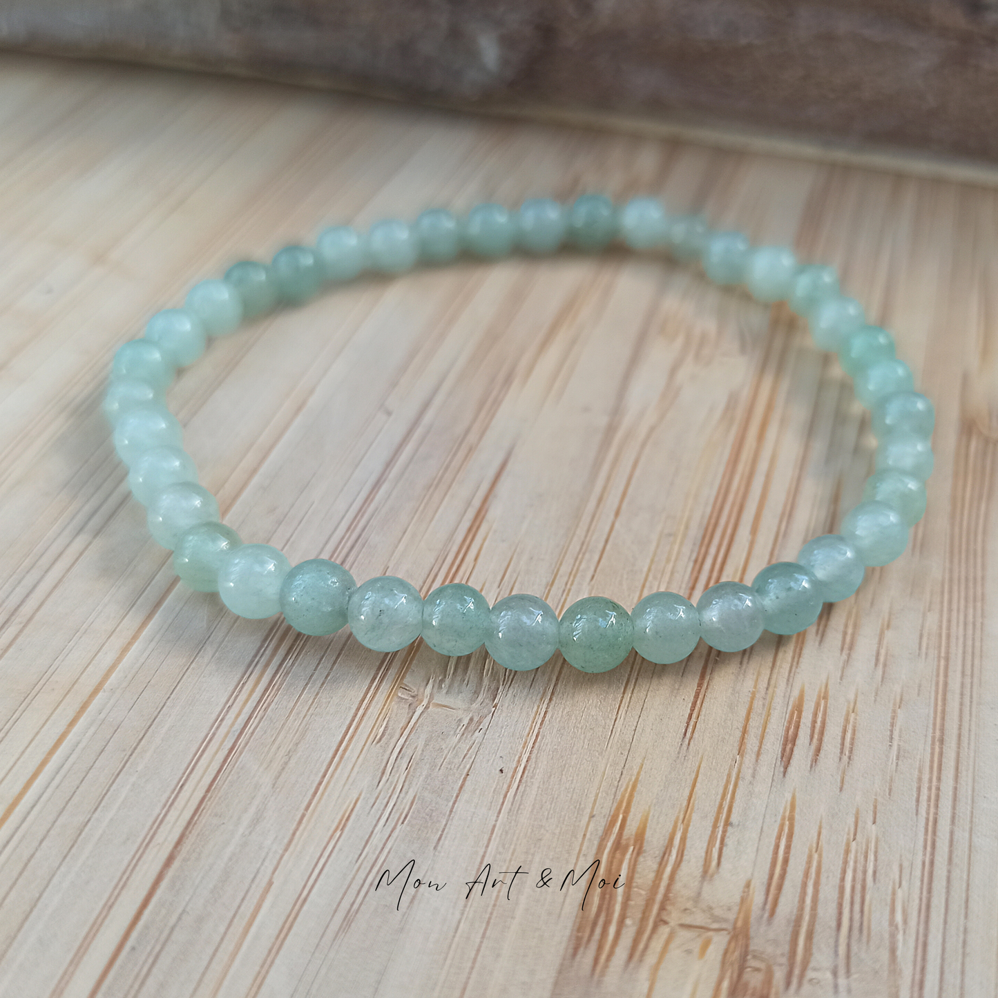 Bracelet Aventurine Verte 4mm