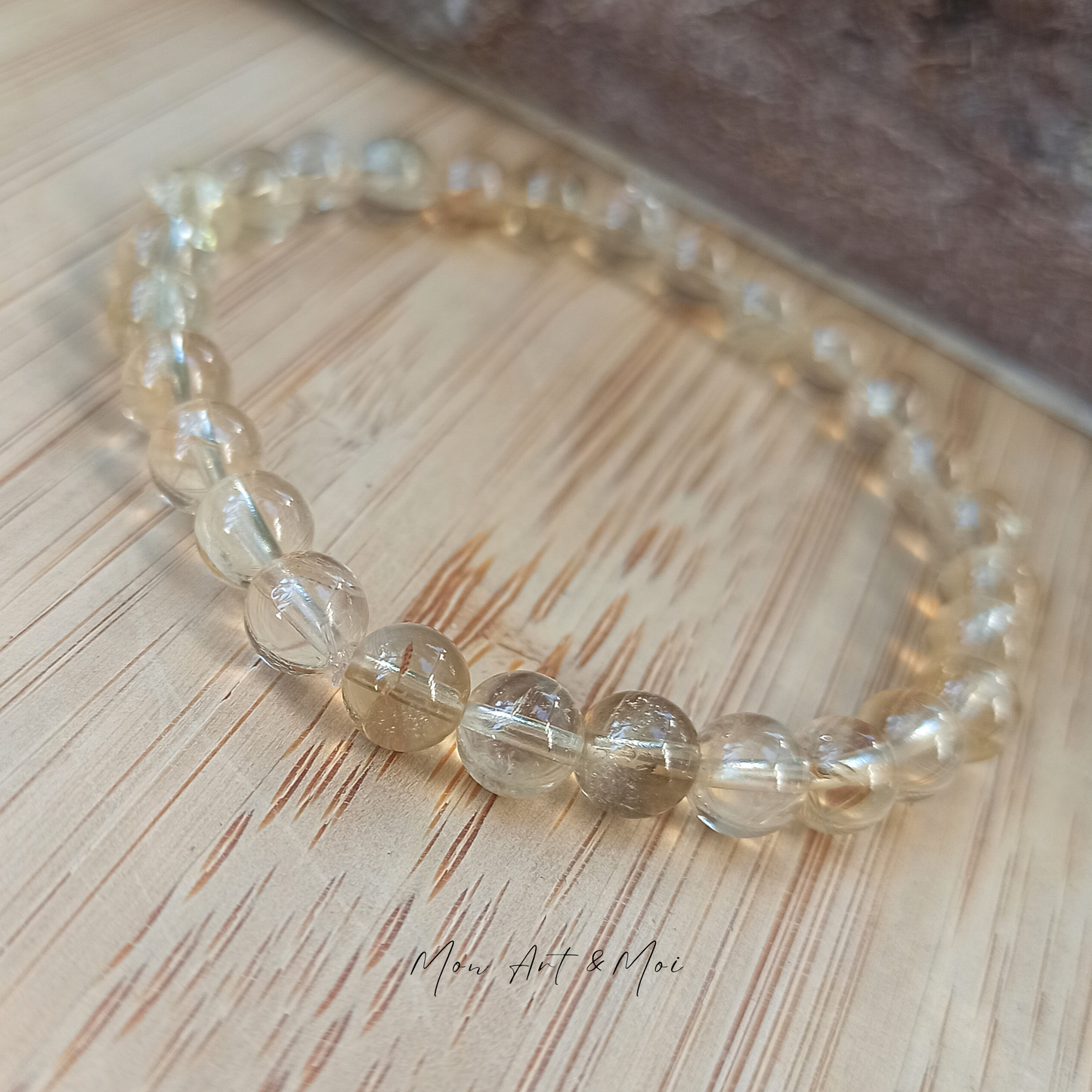 Bracelet Citrine 6mm
