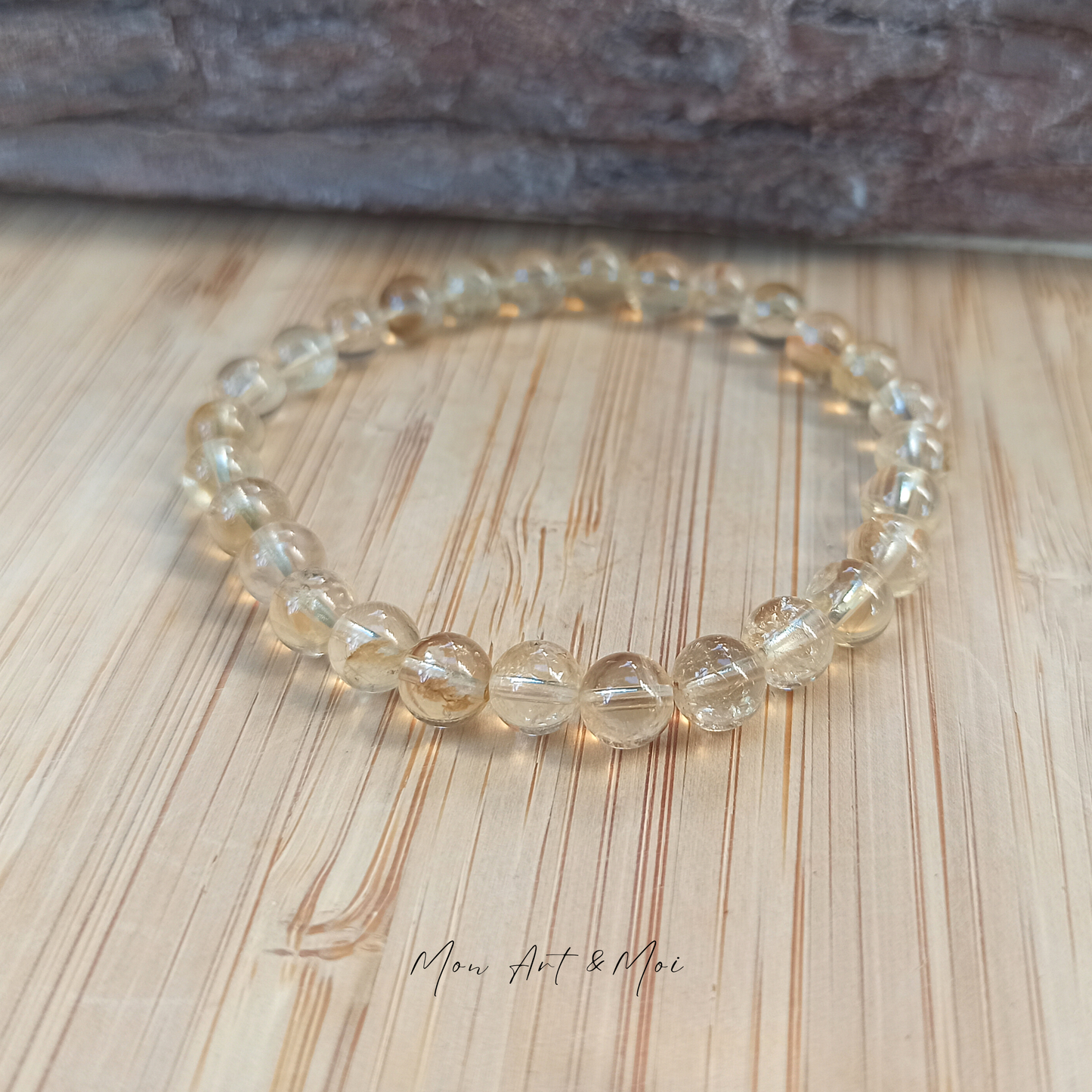 Bracelet Citrine 6mm