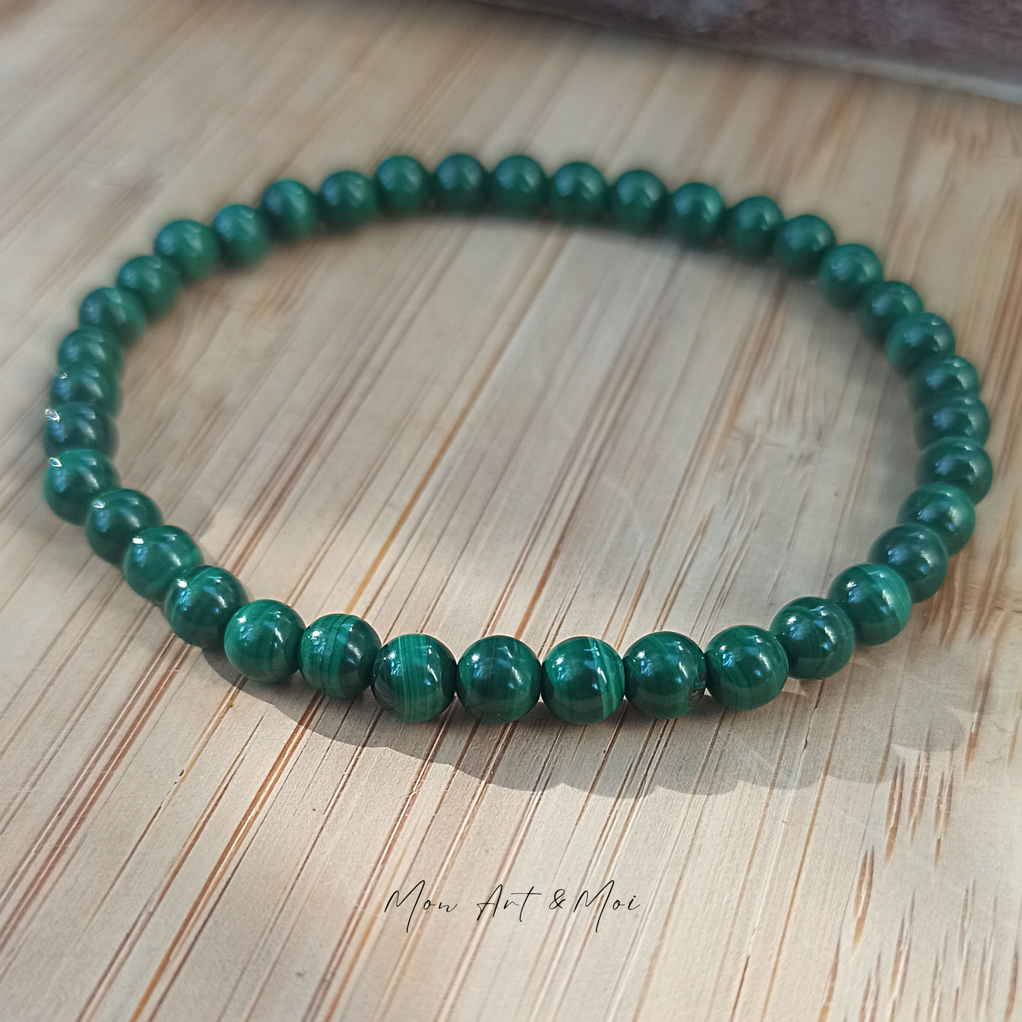 Bracelet Dark Malachite 4mm