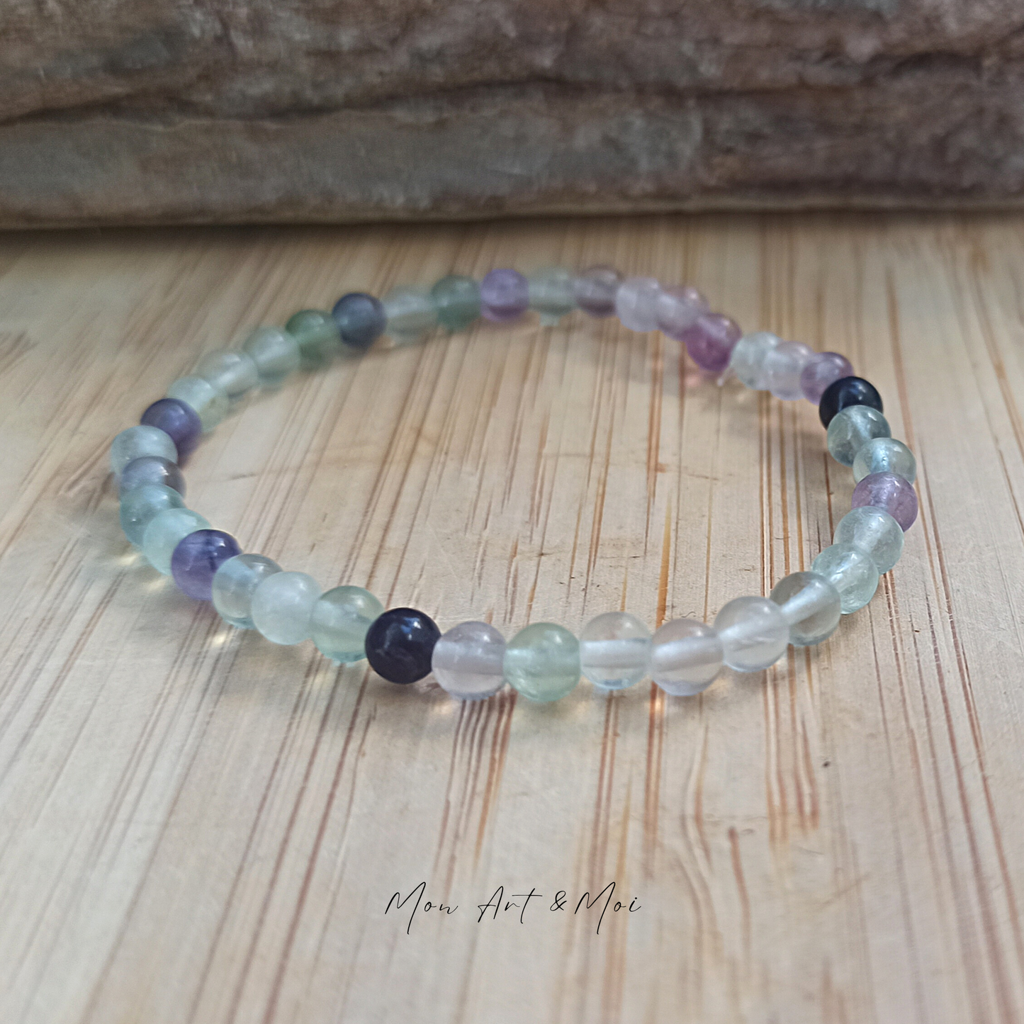 Bracelet Fluorite Multi 4mm enfant