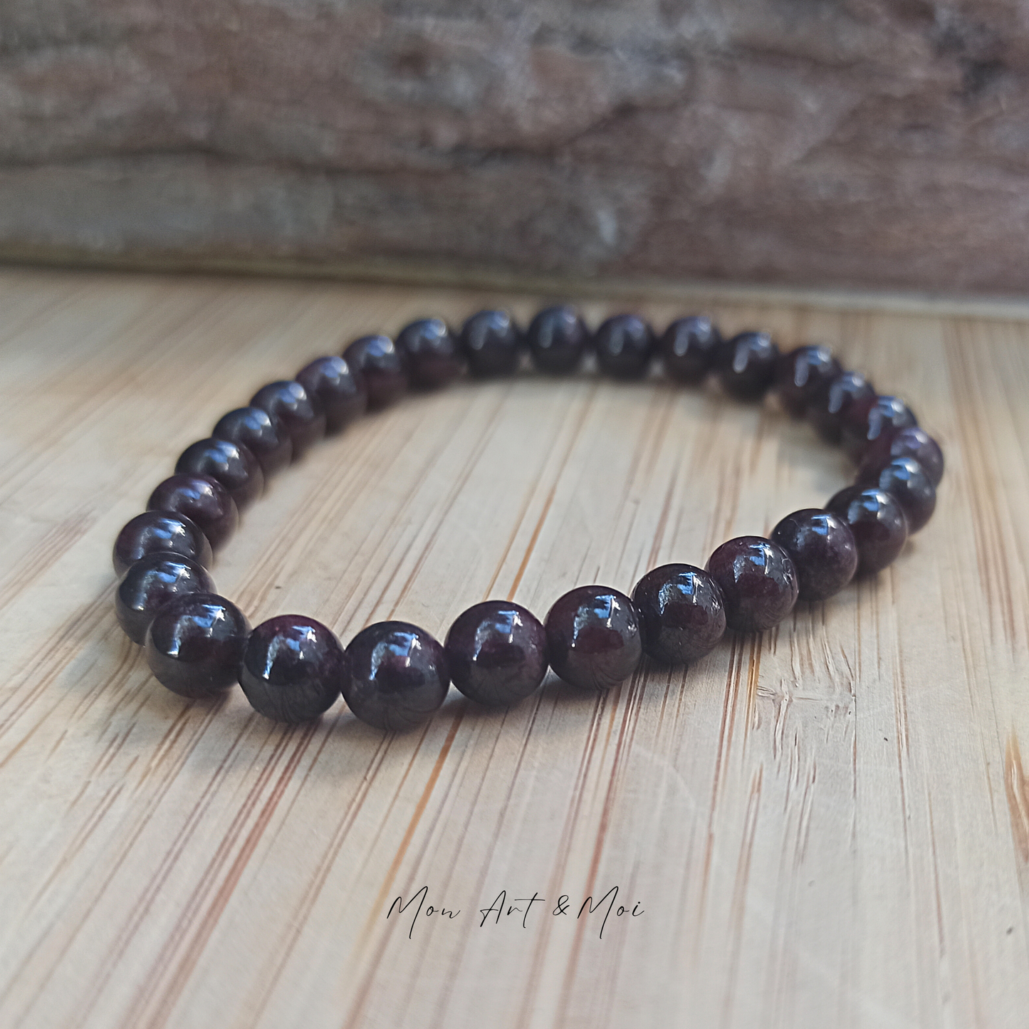 Bracelet Grenat 6mm