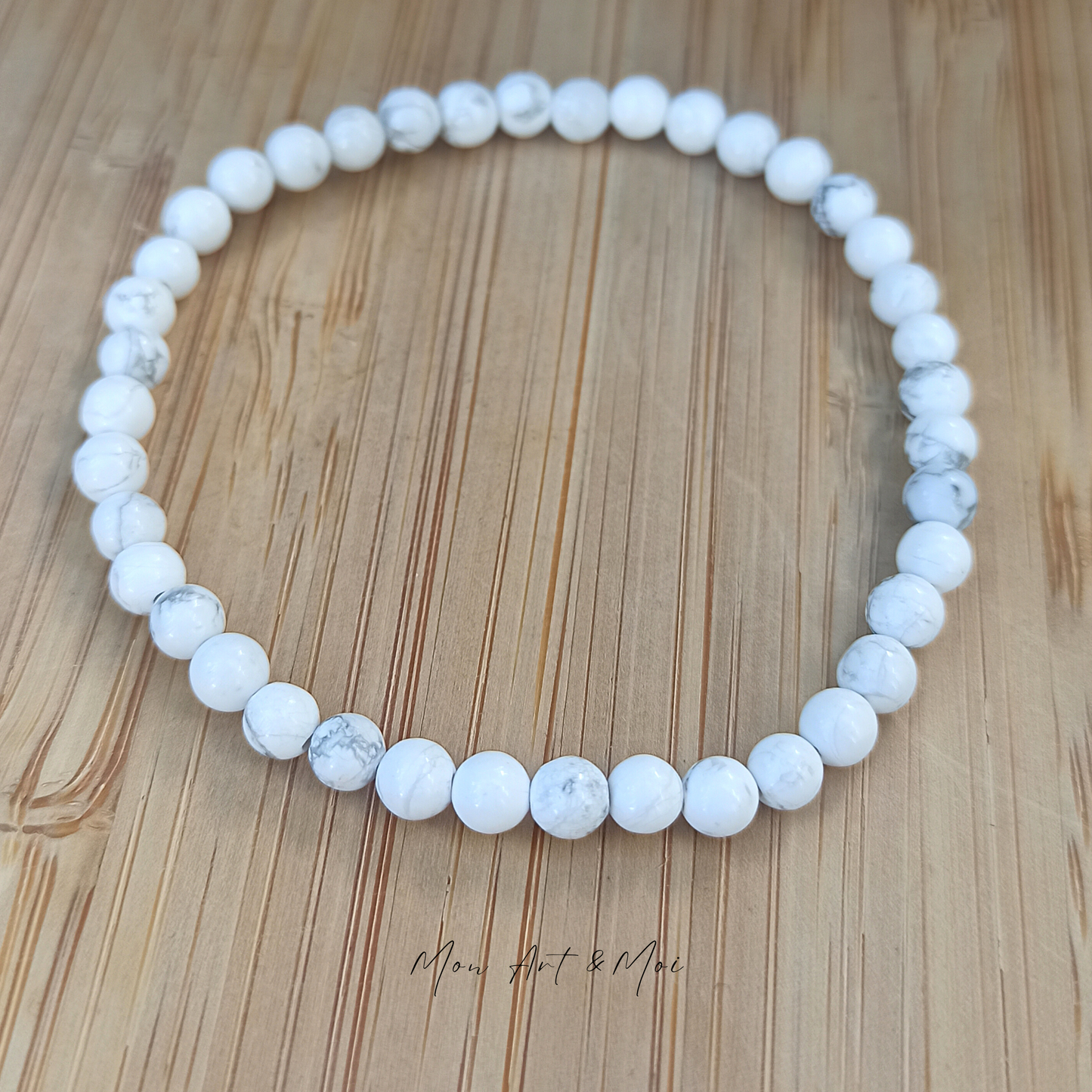 Bracelet Howlite 4mm