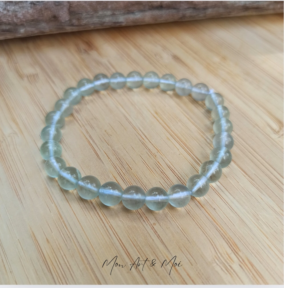 Bracelet Fluorite Bleue (6mm)