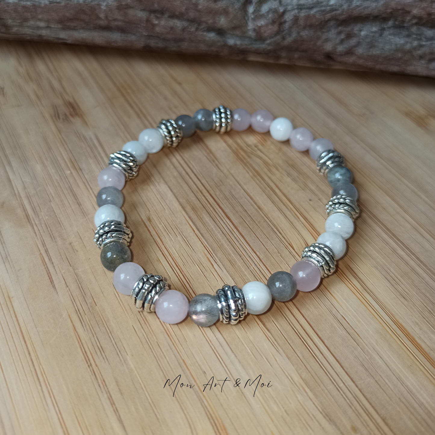 Bracelet 6mm Équilibre, Amour & Protection