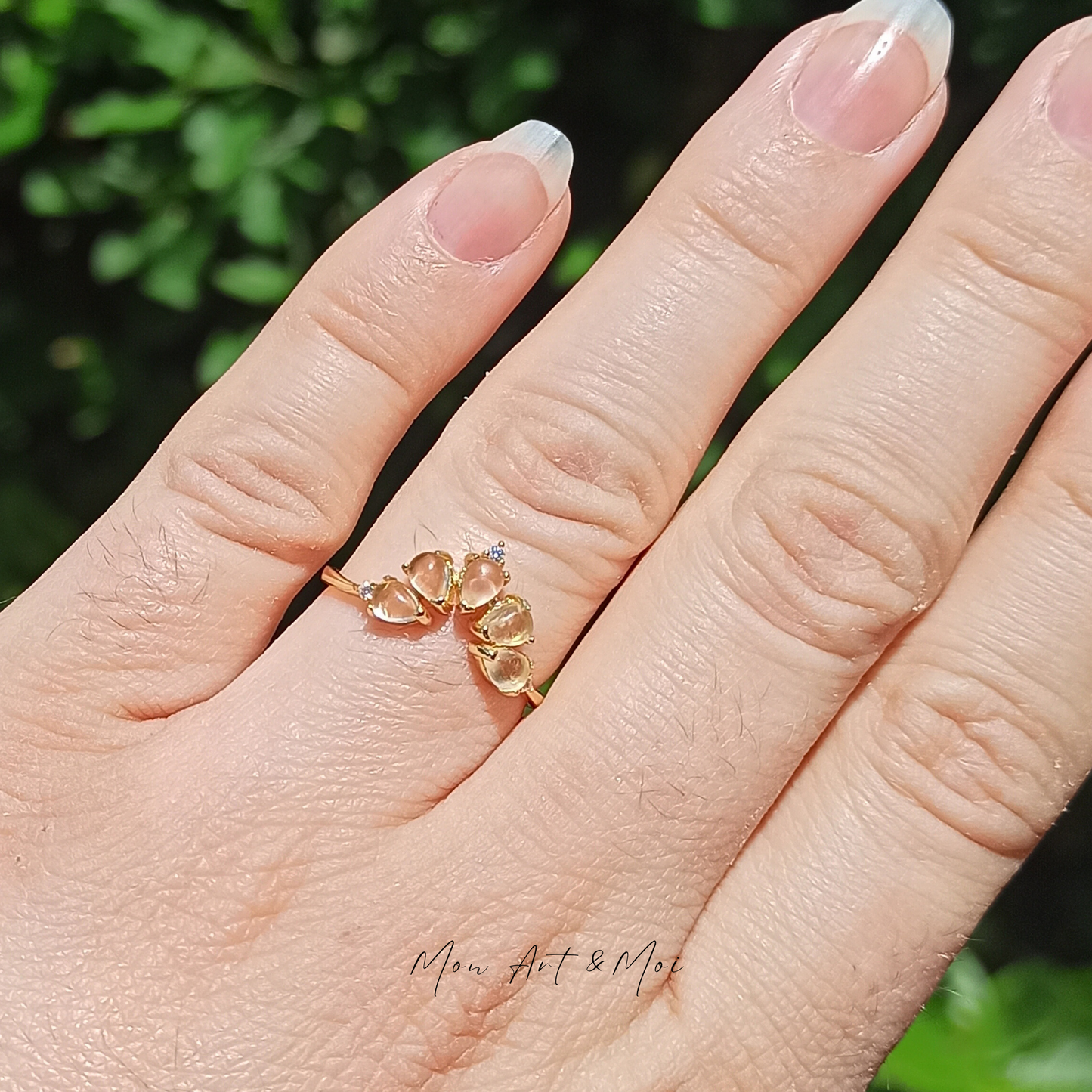 Bague Citrine Naturelle diadème