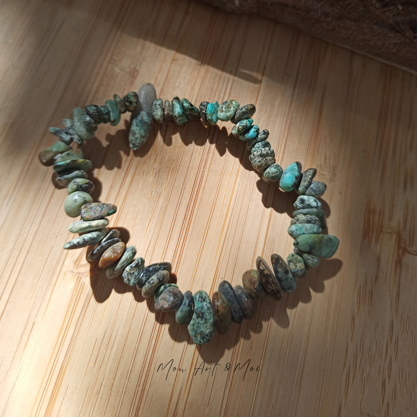 Bracelet baroque Turquoise Africaine
