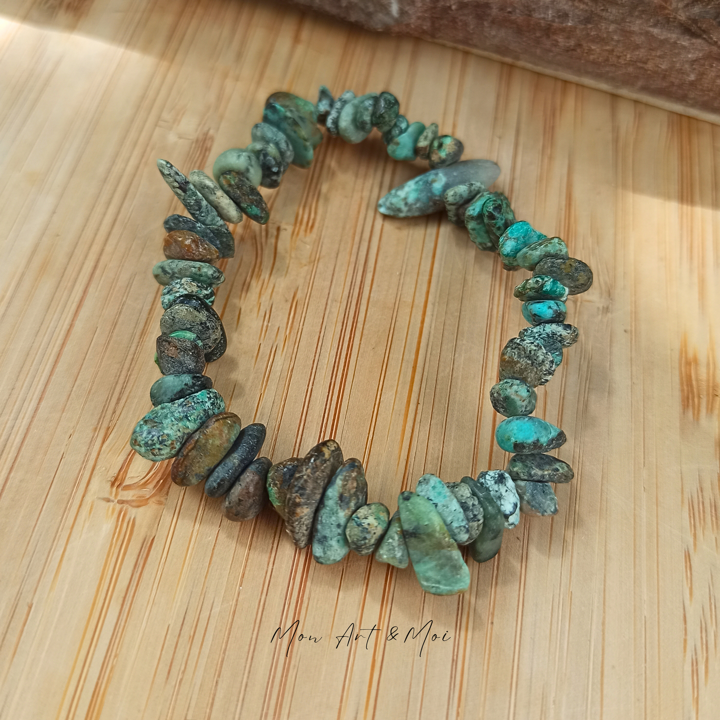 Bracelet baroque Turquoise Africaine