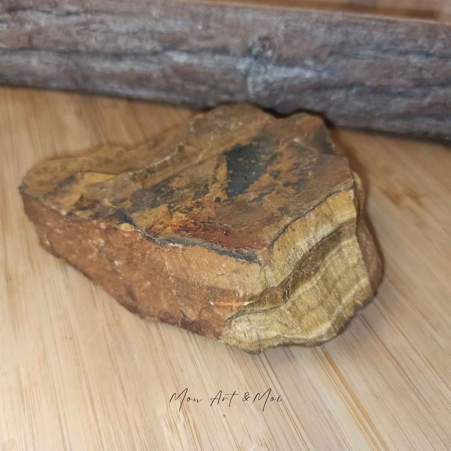 Pierre brute Oeil de tigre 500g