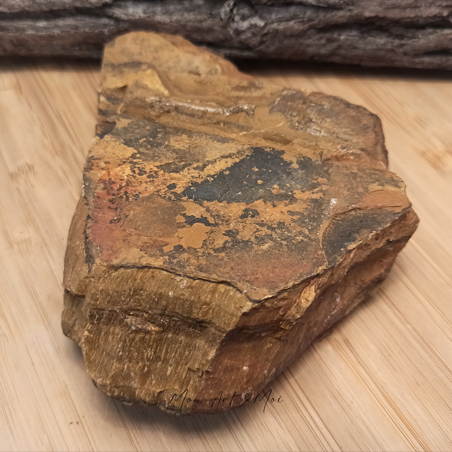 Pierre brute Oeil de tigre 500g