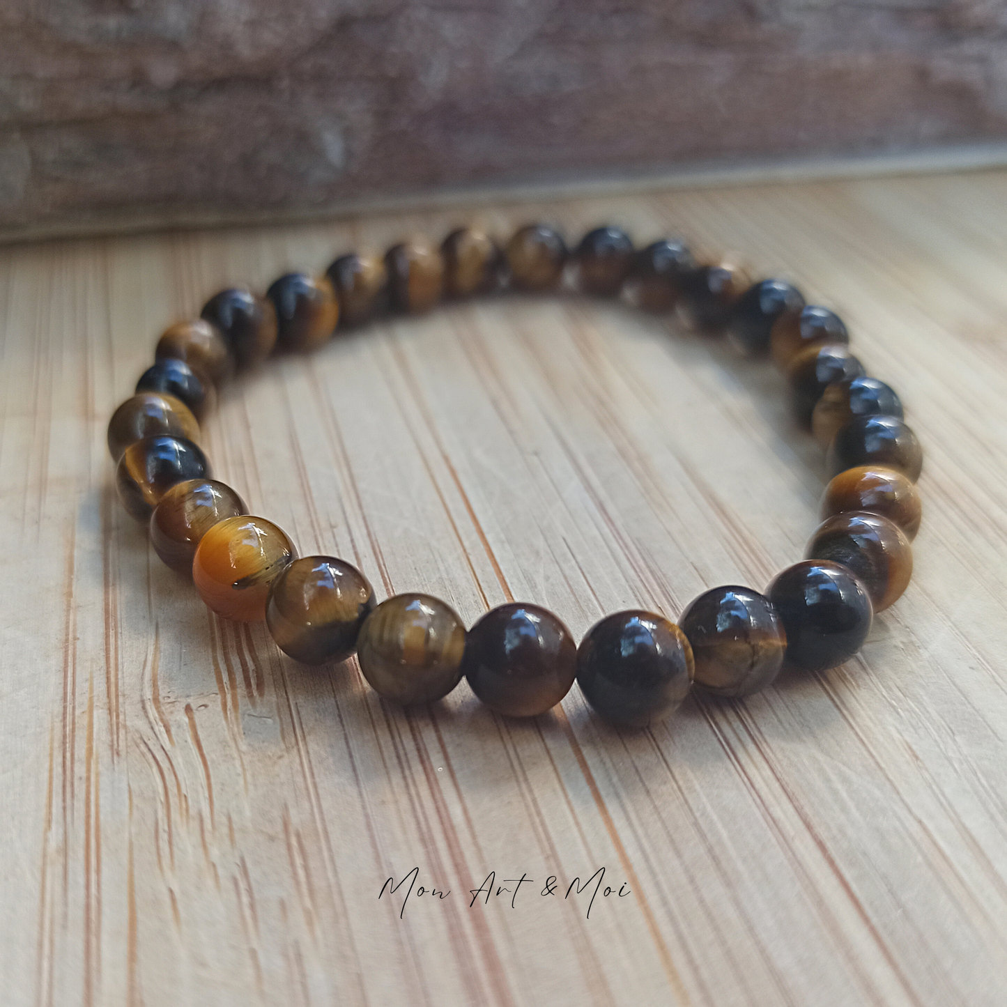 Bracelet Oeil de Tigre 6mm