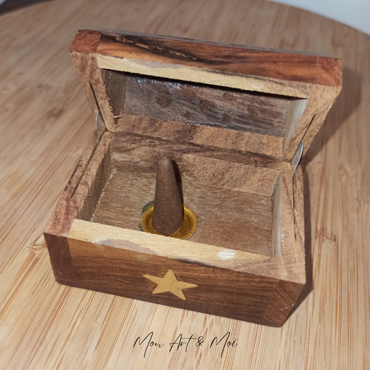 Boîte porte encens étoile