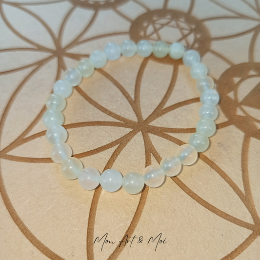 Bracelet Jade Verte 6mm