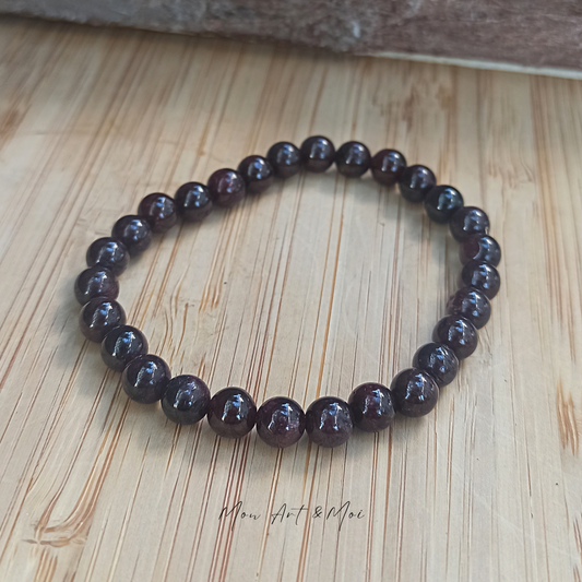Bracelet Grenat 6mm