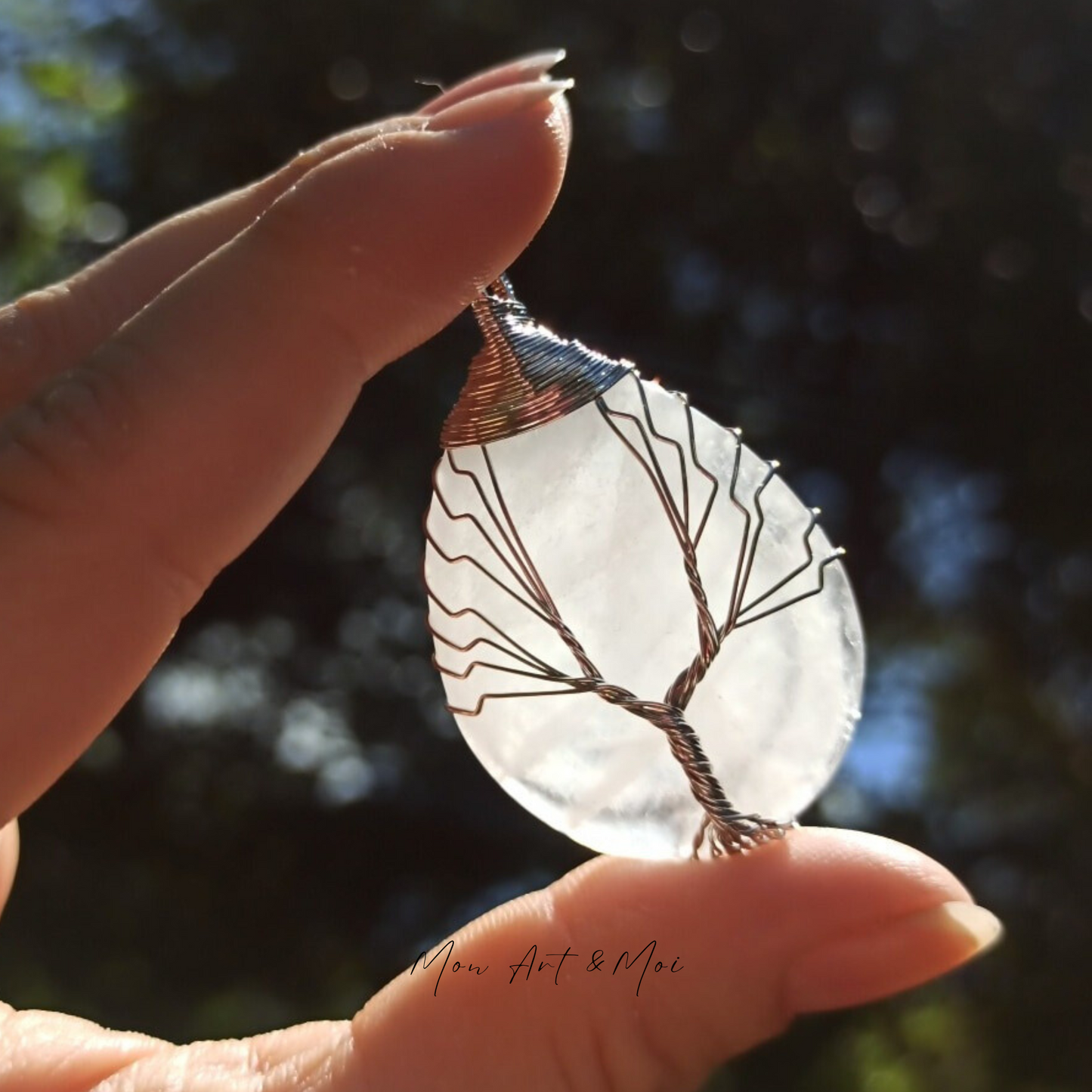 Pendentif Arbre de Vie Cristal de Roche