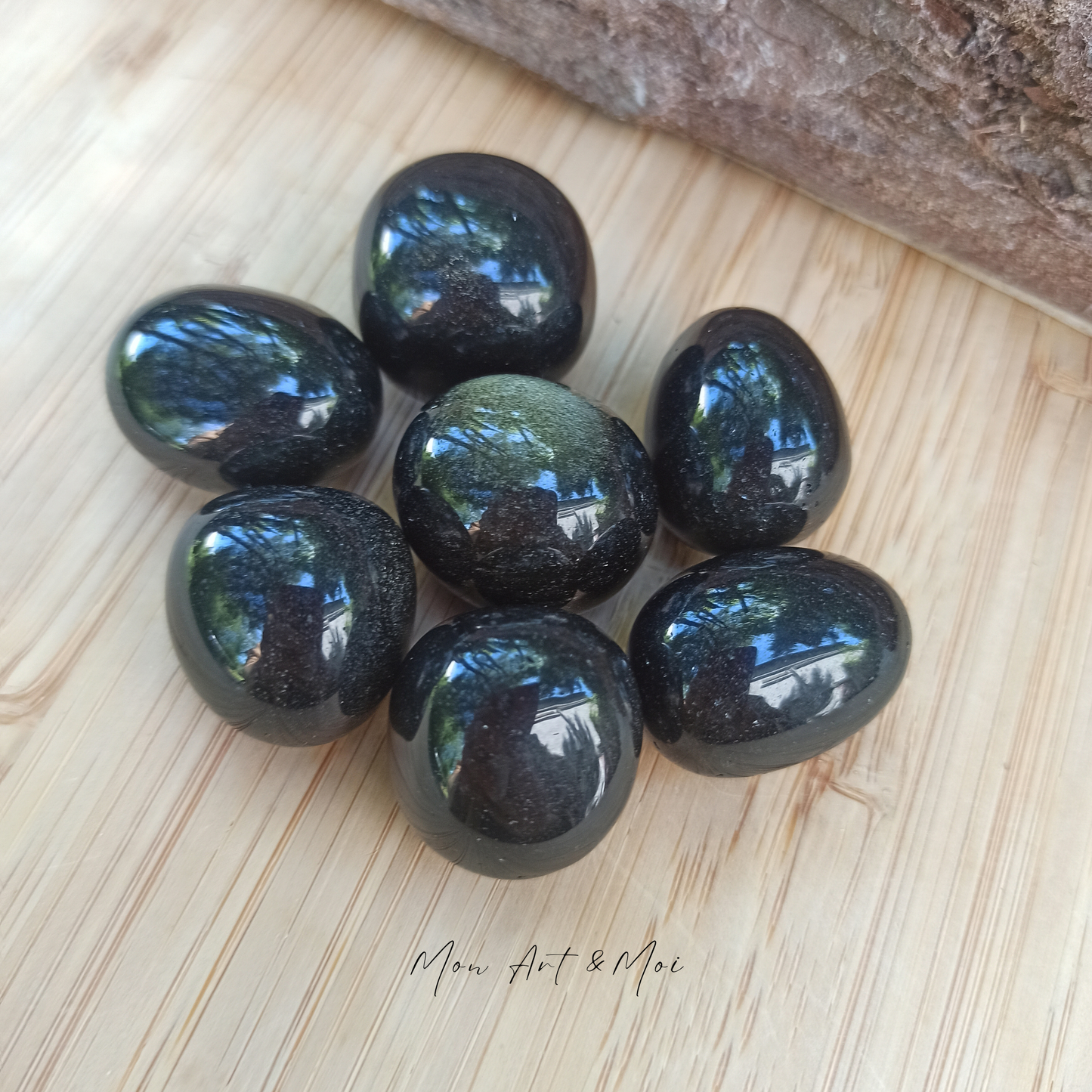 Obsidienne Dorée roulée